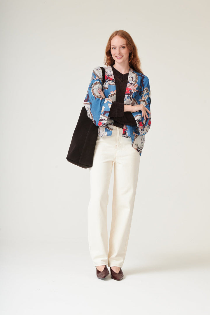 Magnolia Plates Blue Kimono