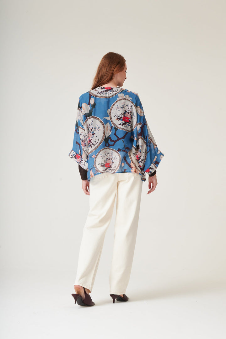 Magnolia Plates Blue Kimono