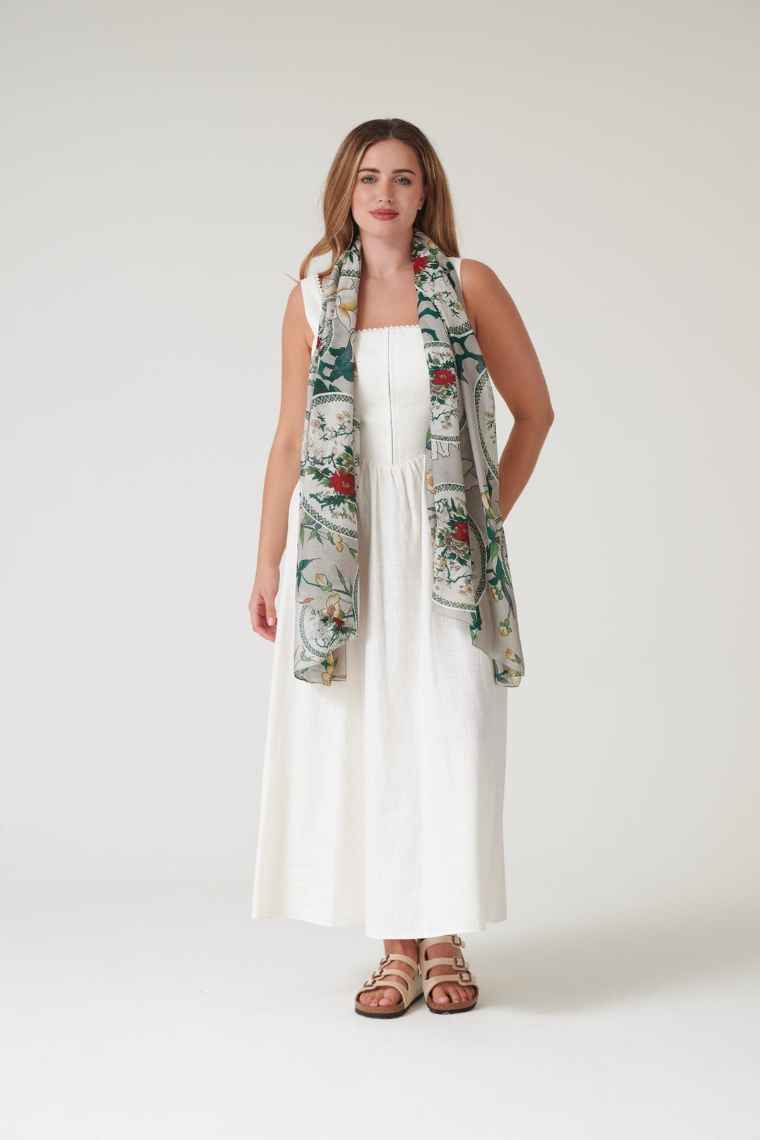 Magnolia Plates Putty Scarf - One Hundred Stars