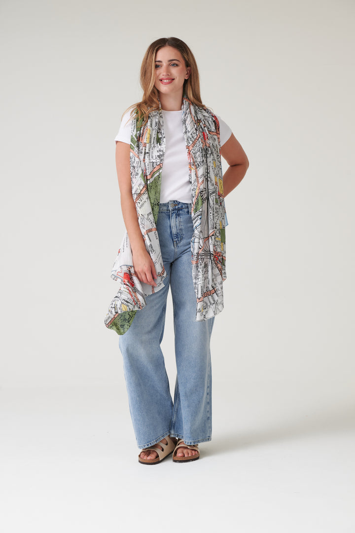 London Map Scarf