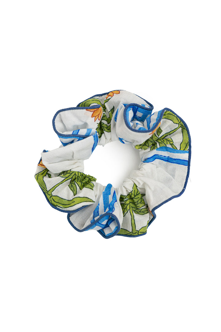 Marigold Check Scrunchie Set