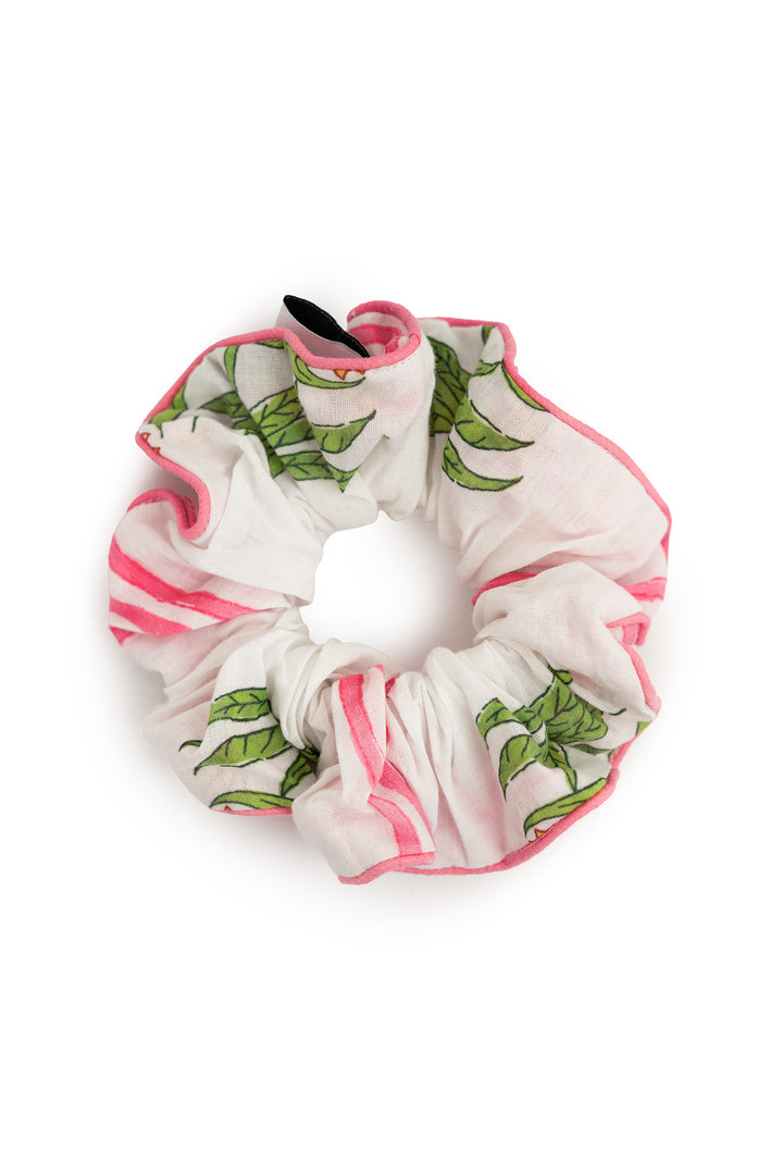 Marigold Check Scrunchie Set