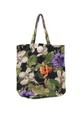Nasturtium Black Canvas Bag