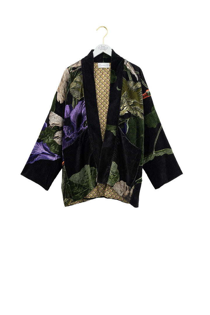 Nasturtium Black Velvet Pocket Jacket