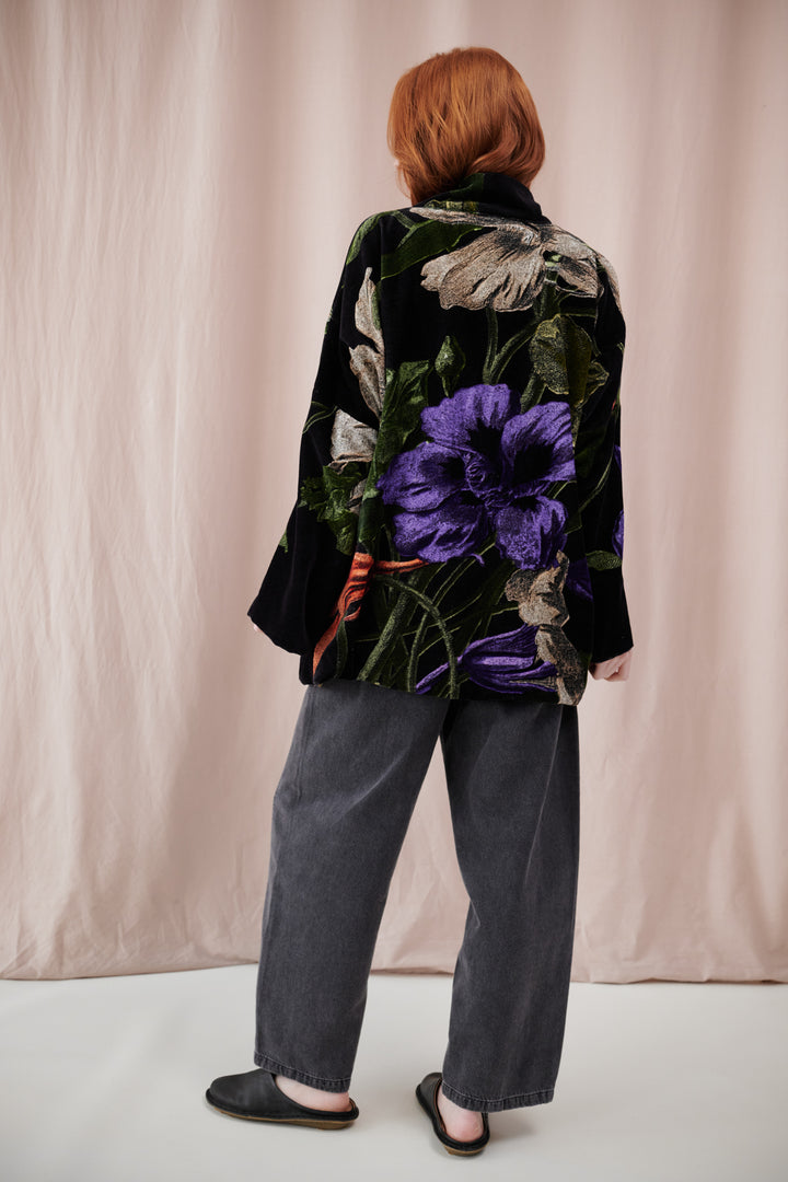 Nasturtium Black Velvet Pocket Jacket
