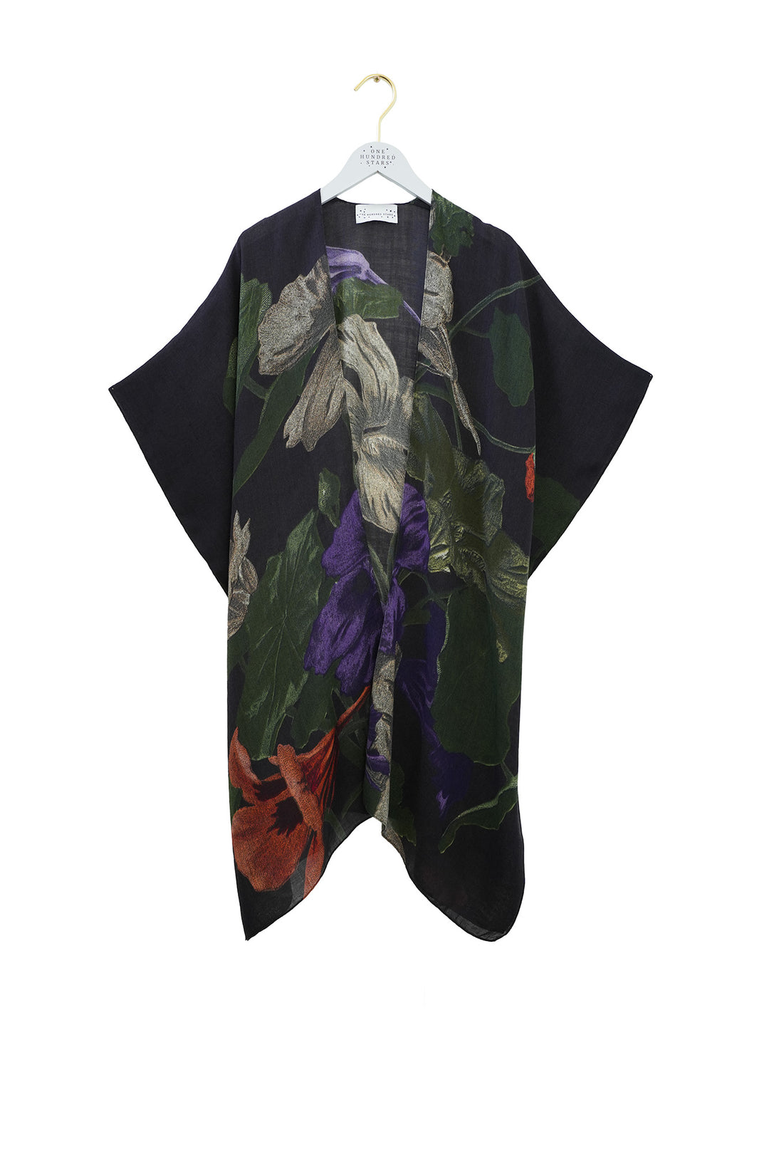 Nasturtium Black Wool Throwover