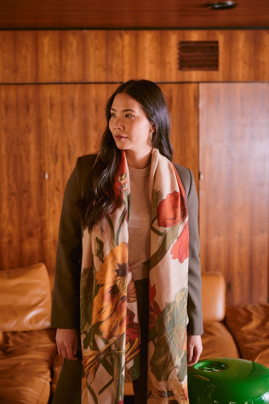 Nasturtium Fawn Scarf