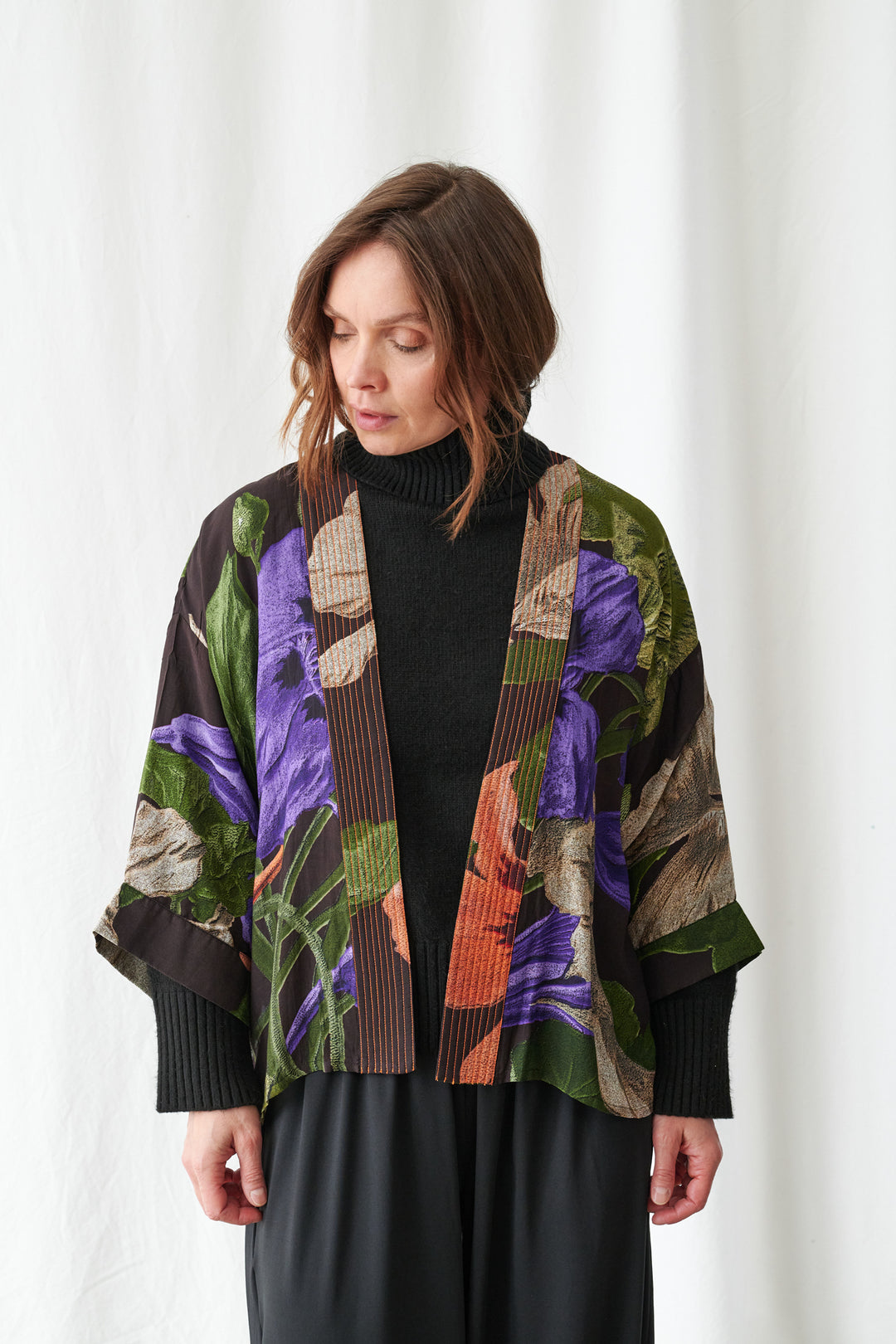 Nasturtium Black Kimono