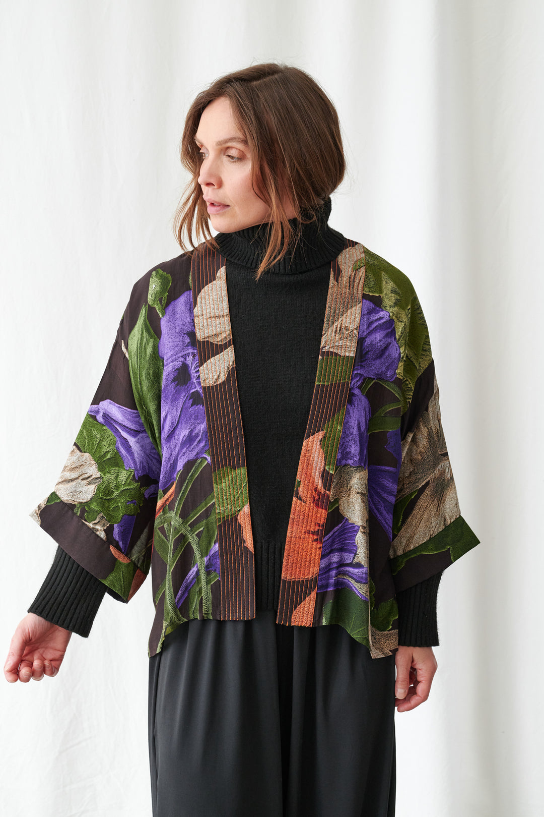 Nasturtium Black Kimono