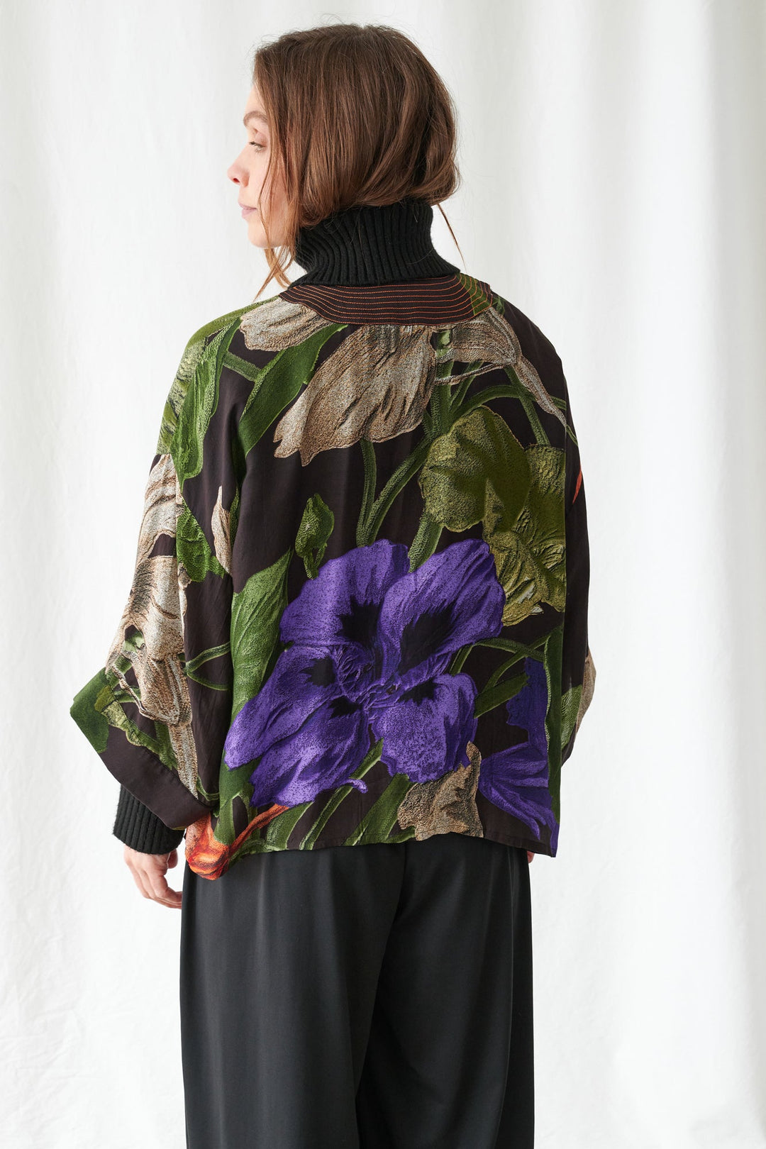 Nasturtium Black Kimono