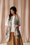 New York City Grey Map Scarf