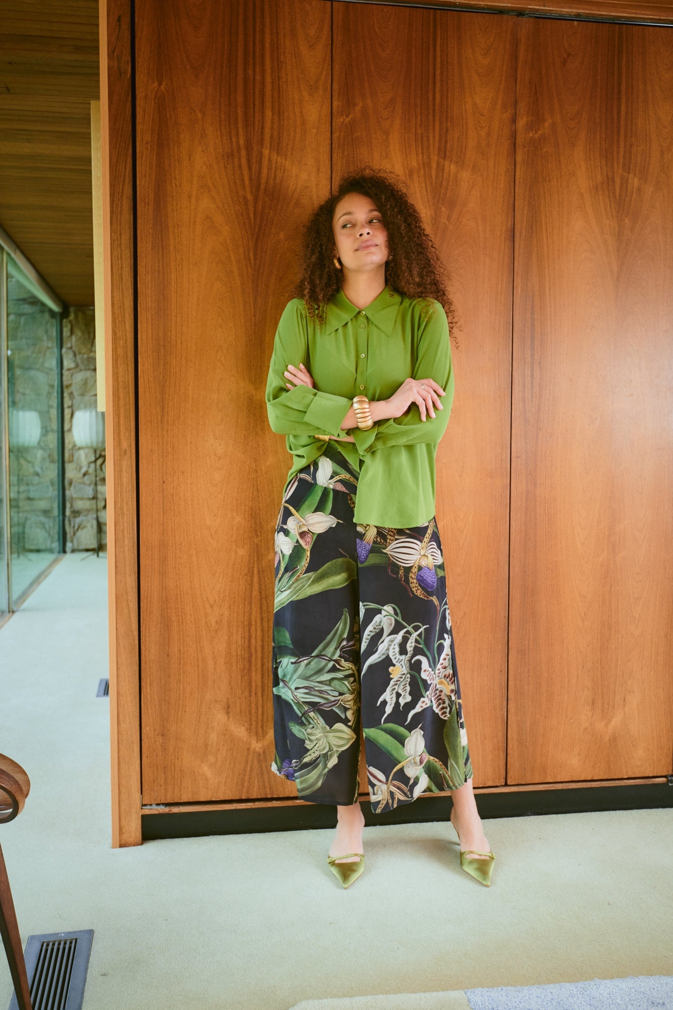 Orchid Black Crepe Palazzo Pants – One Hundred Stars USA