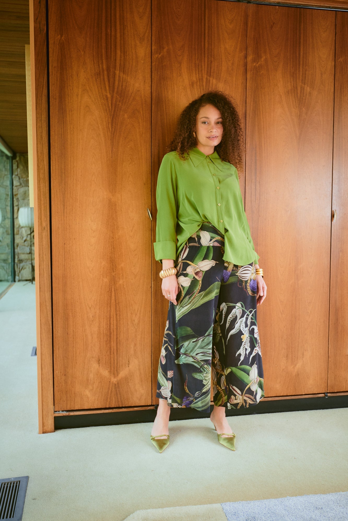 Orchid Black Crepe Palazzo Pants – One Hundred Stars USA