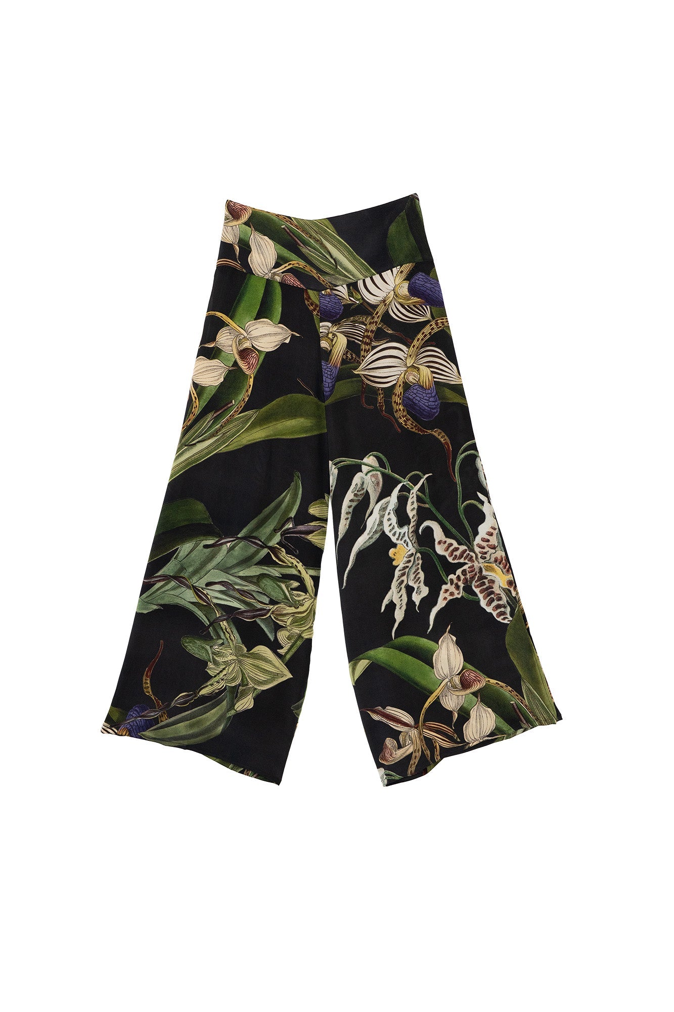 Orchid Black Crepe Palazzo Pants – One Hundred Stars USA