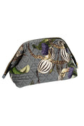 Orchid Grey Velvet Pouch