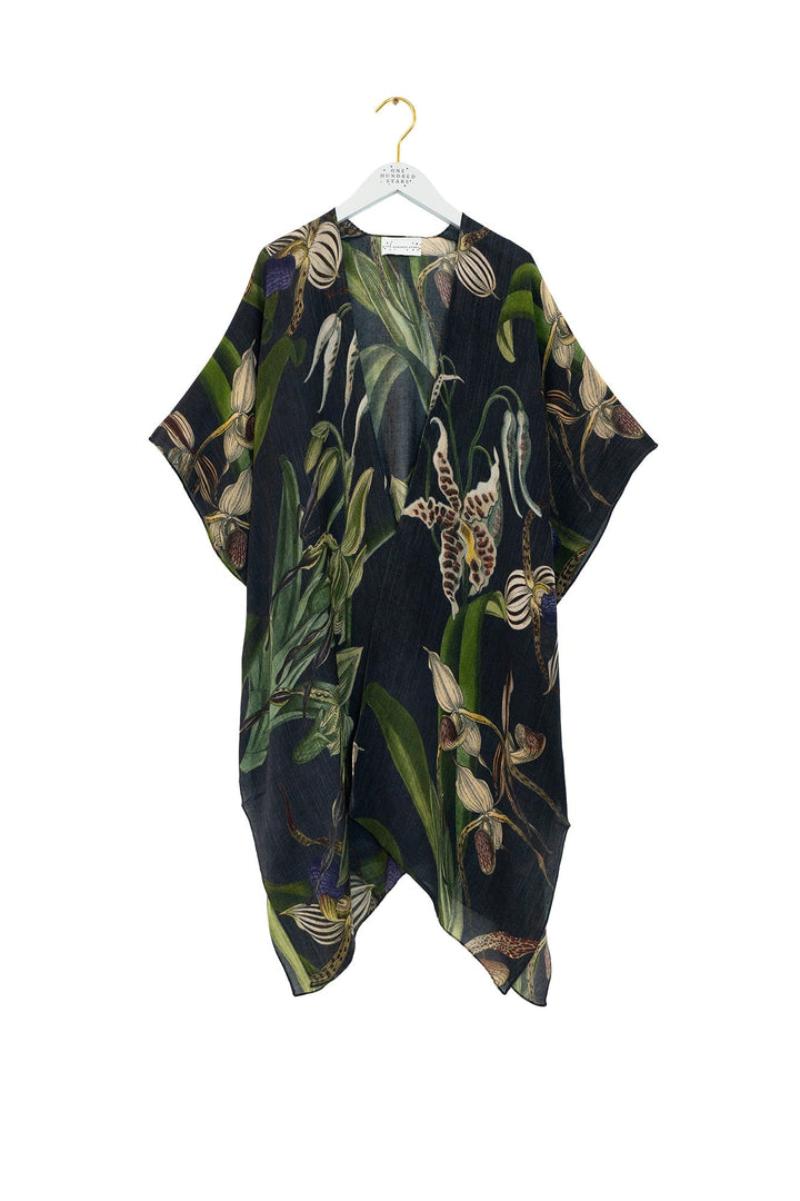 Orchid Black Wool Throwover