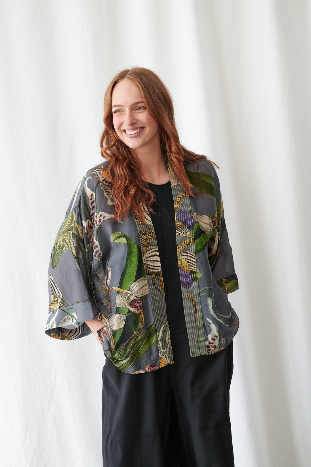 Orchid Grey Kimono