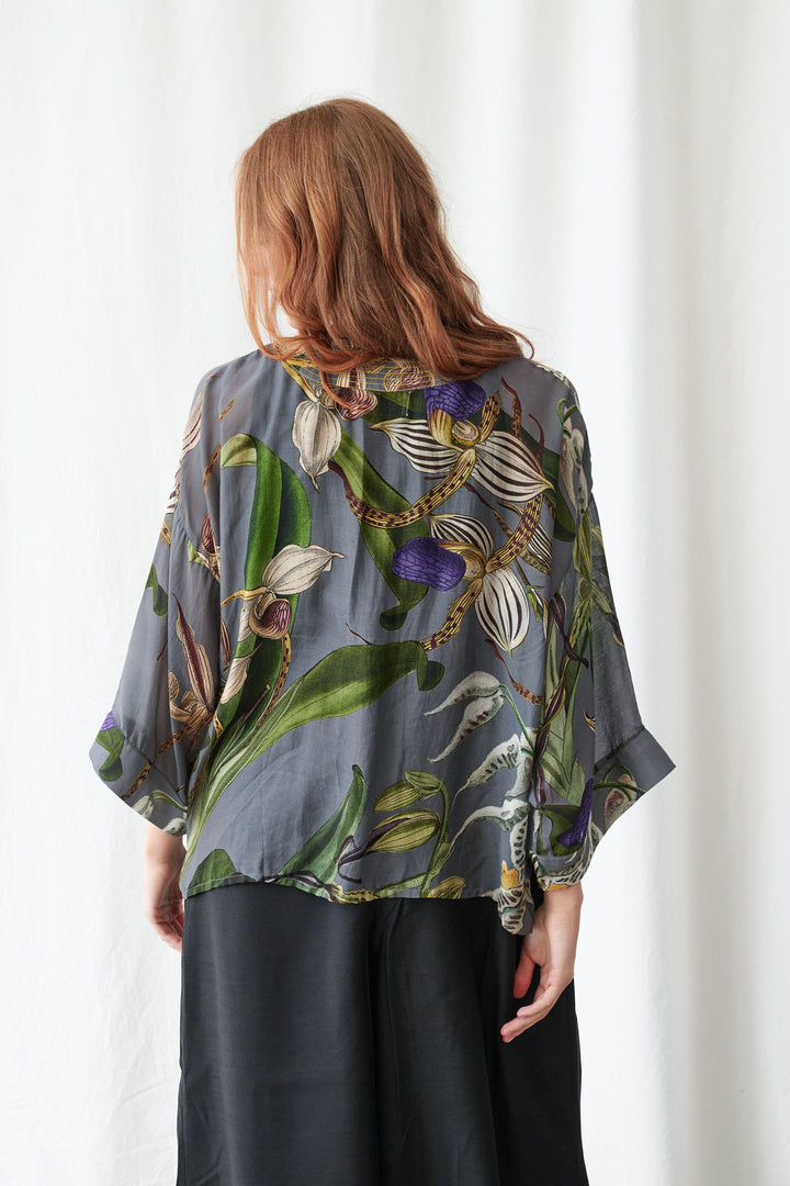 Orchid Grey Kimono