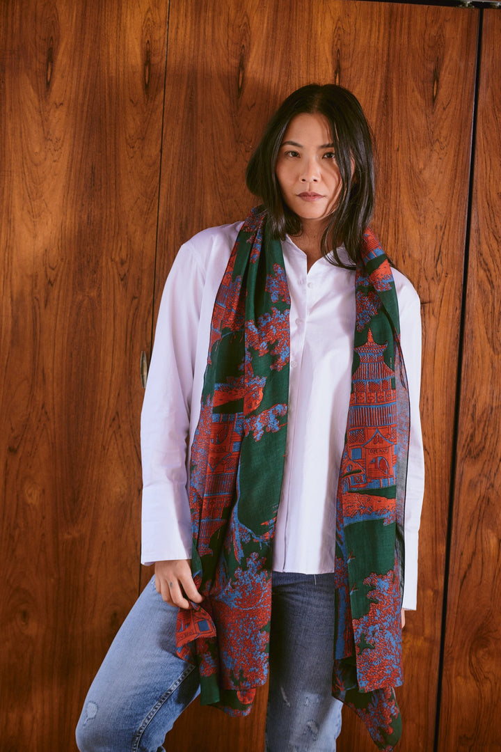 Pagoda Forest Scarf