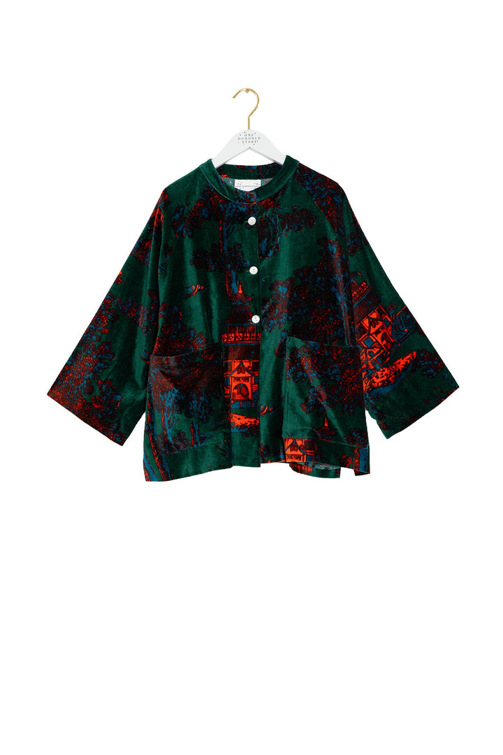 Pagoda Forest Velvet Jacket
