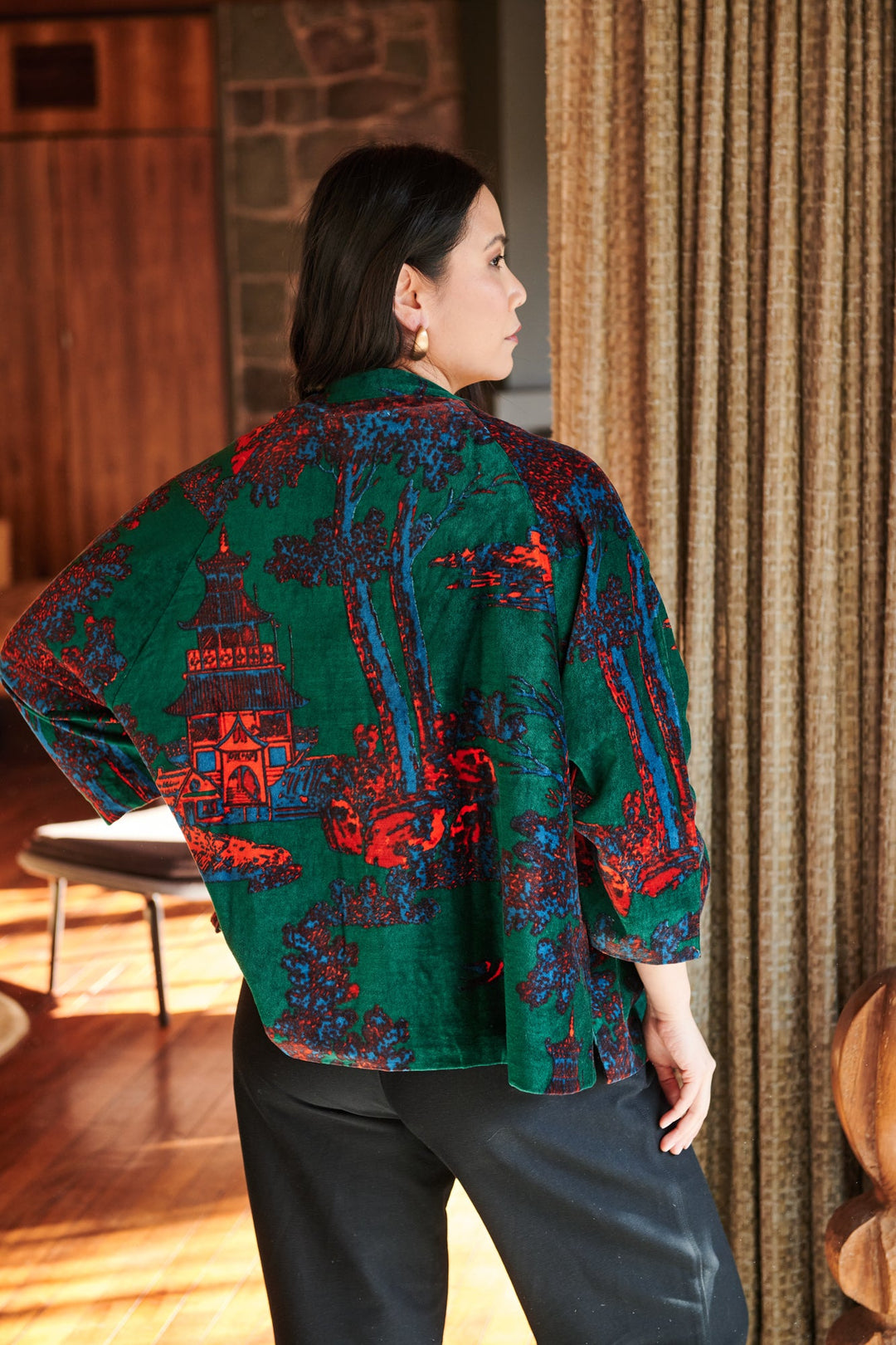 Pagoda Forest Velvet Jacket