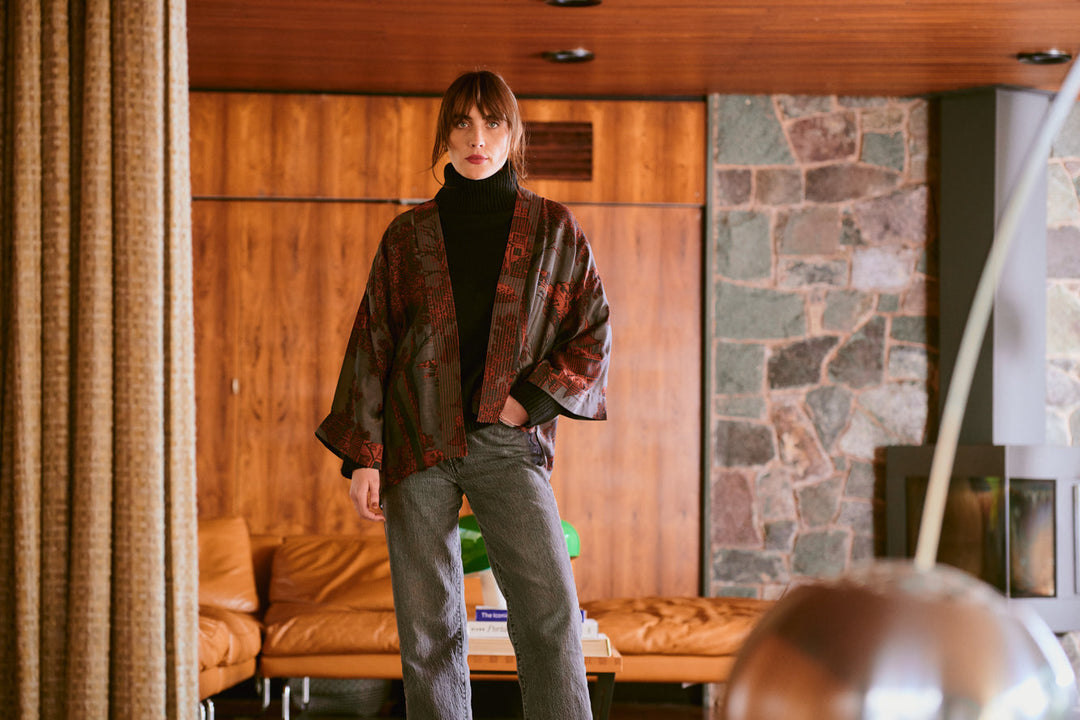 Pagoda Pewter Kimono