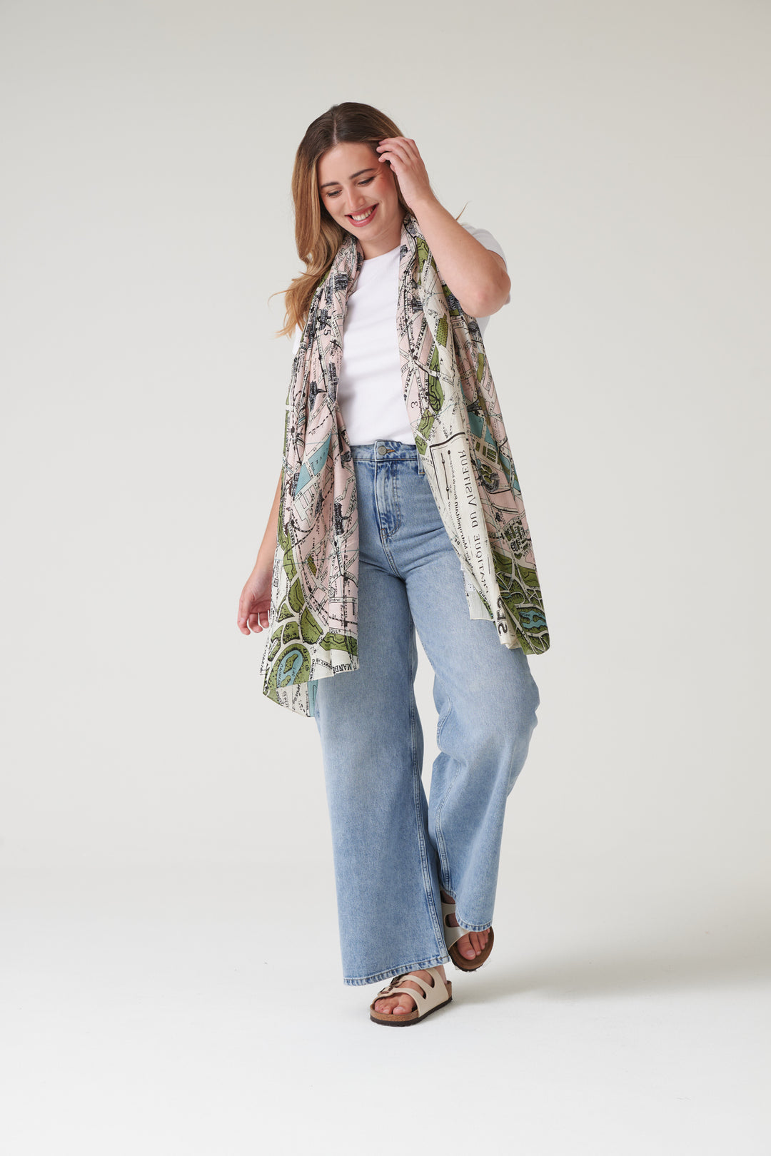 Paris Map Scarf
