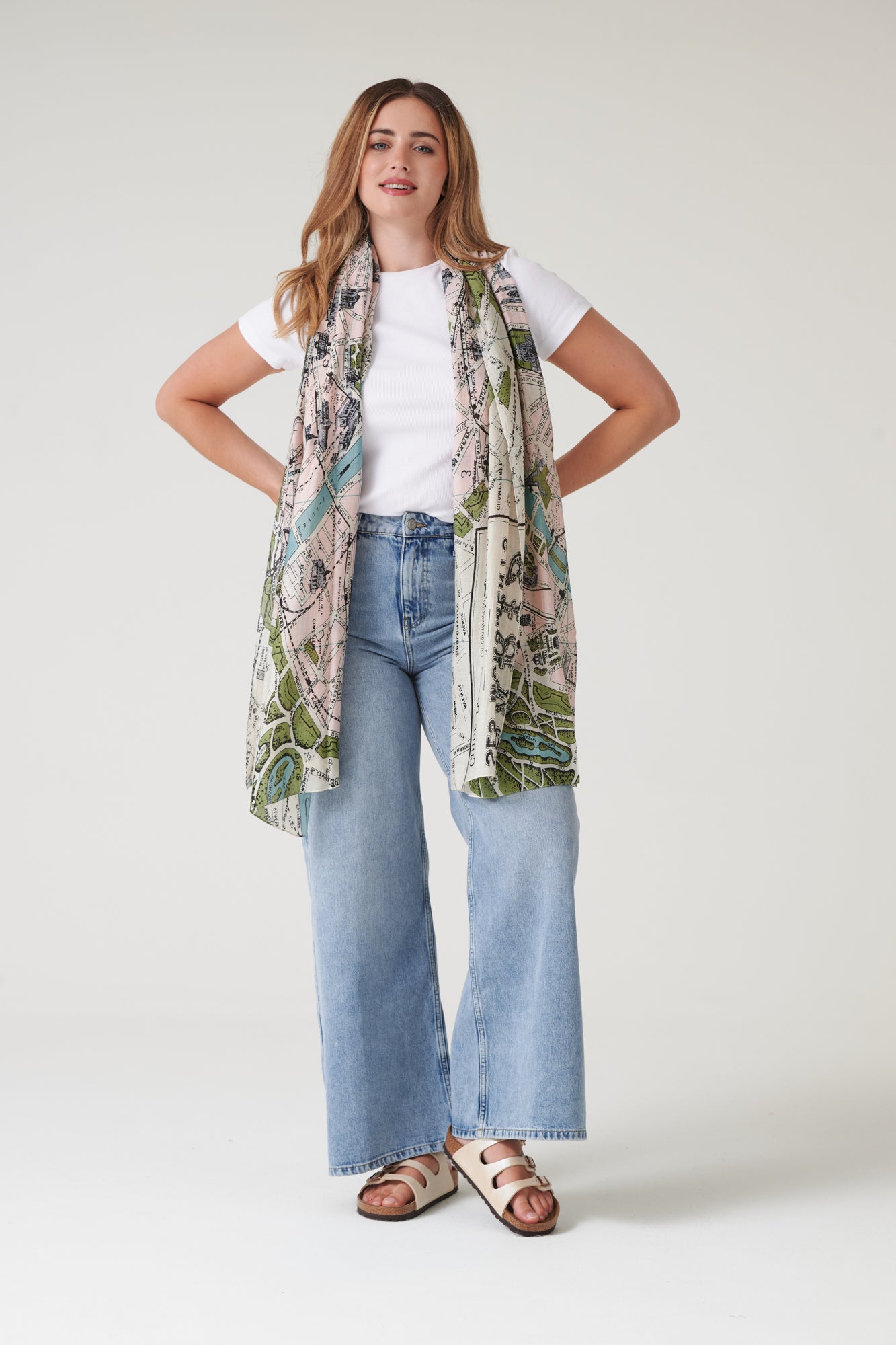 Paris Map Scarf – One Hundred Stars USA