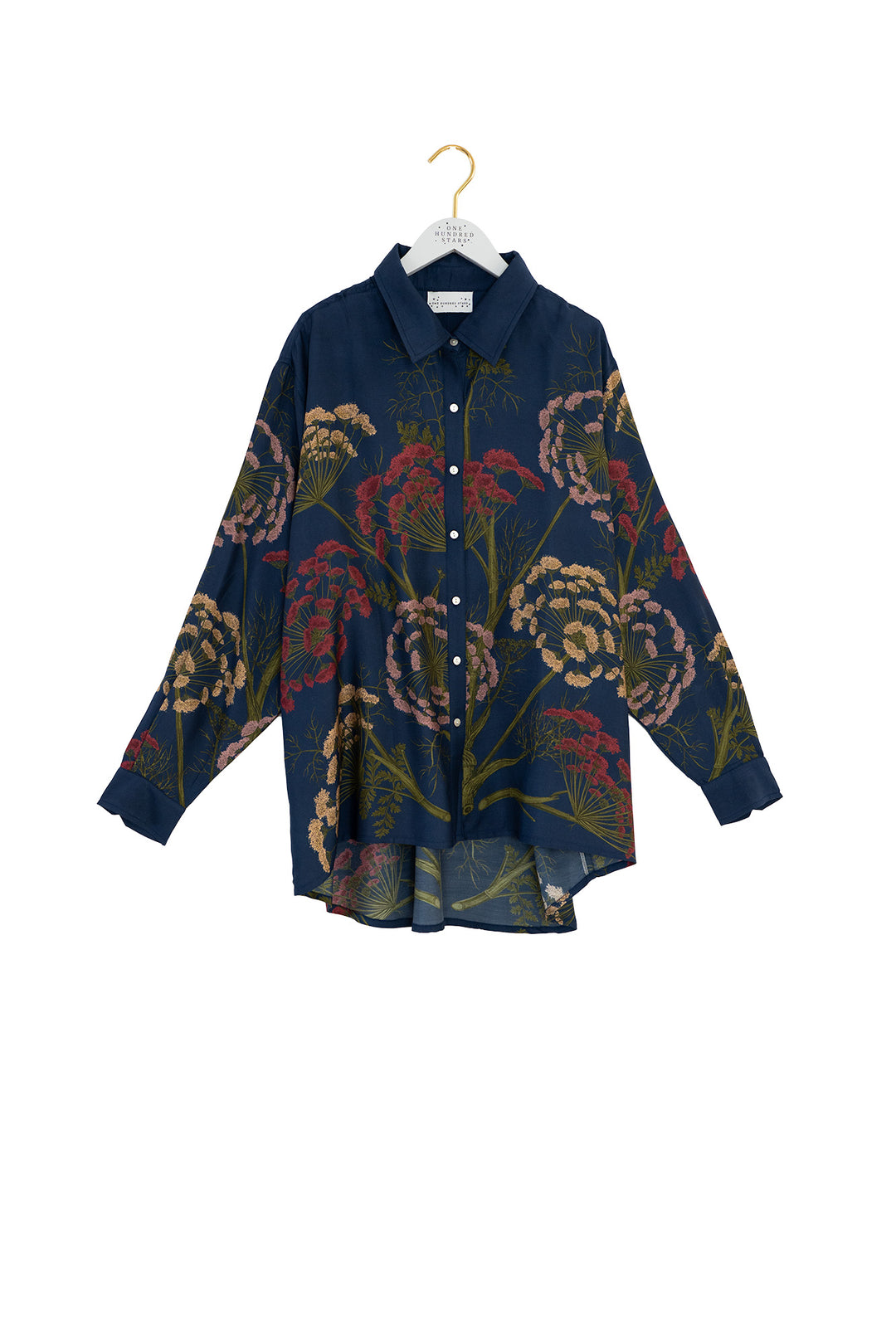 Parsley Seed Navy Oversized Shirt