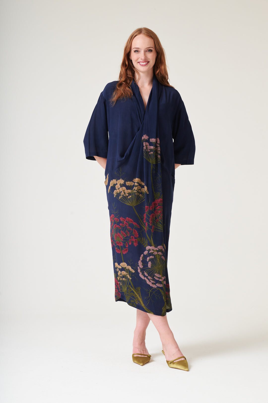 Parsley Seed Navy Rachel Dress