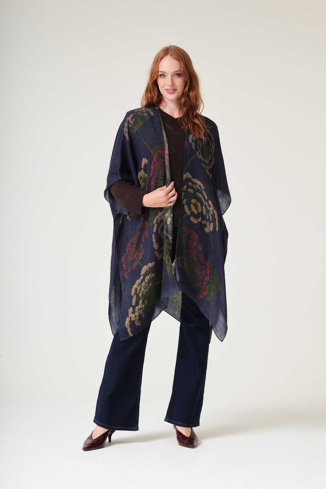 Parsley Seed Navy Wool Throwover