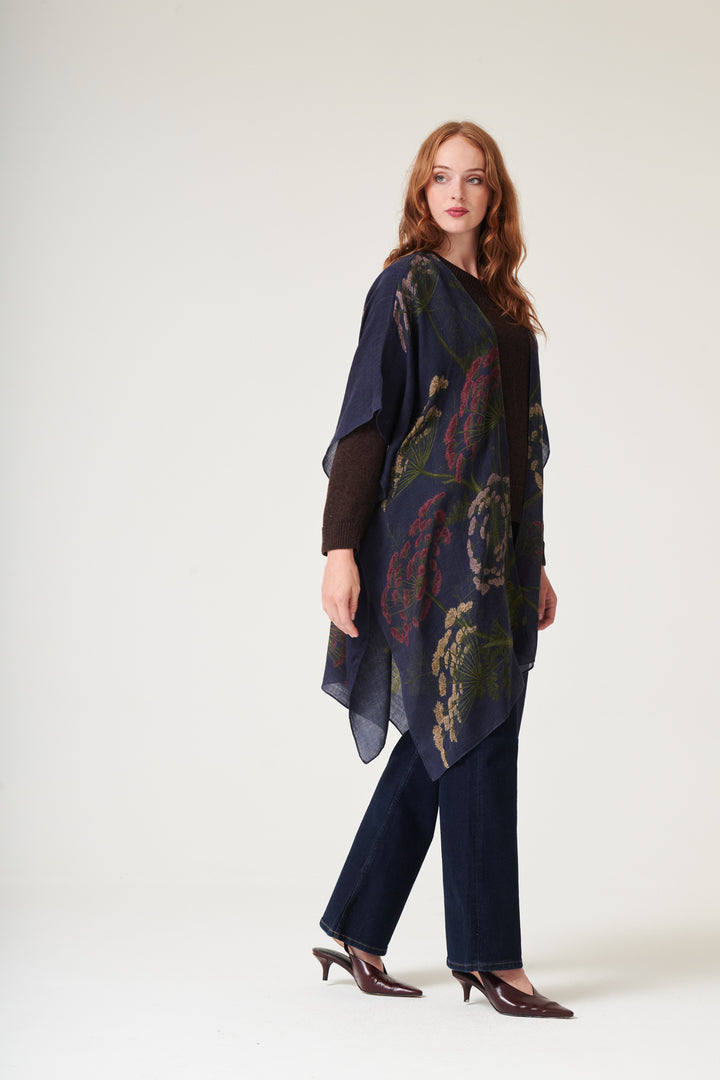 Parsley Seed Navy Wool Throwover