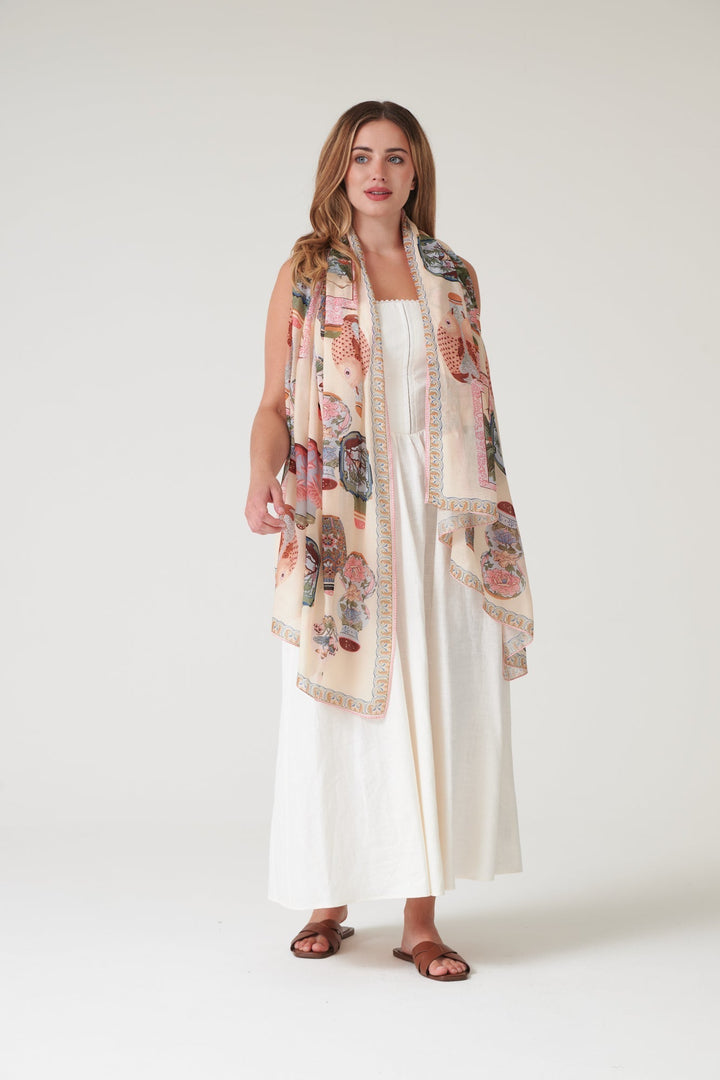 Perfume Bottles Blush Scarf - One Hundred Stars