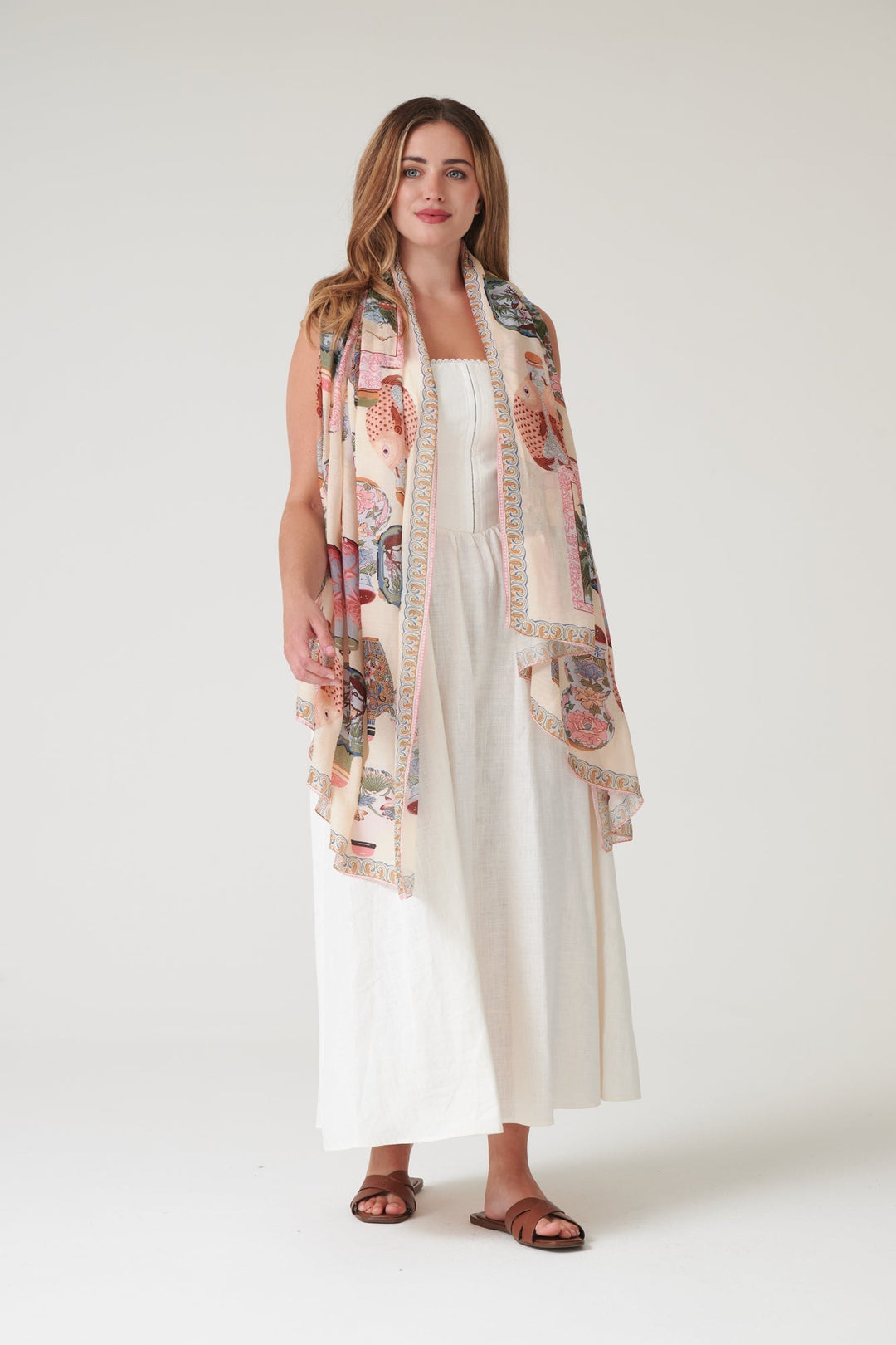 Perfume Bottles Blush Scarf - One Hundred Stars