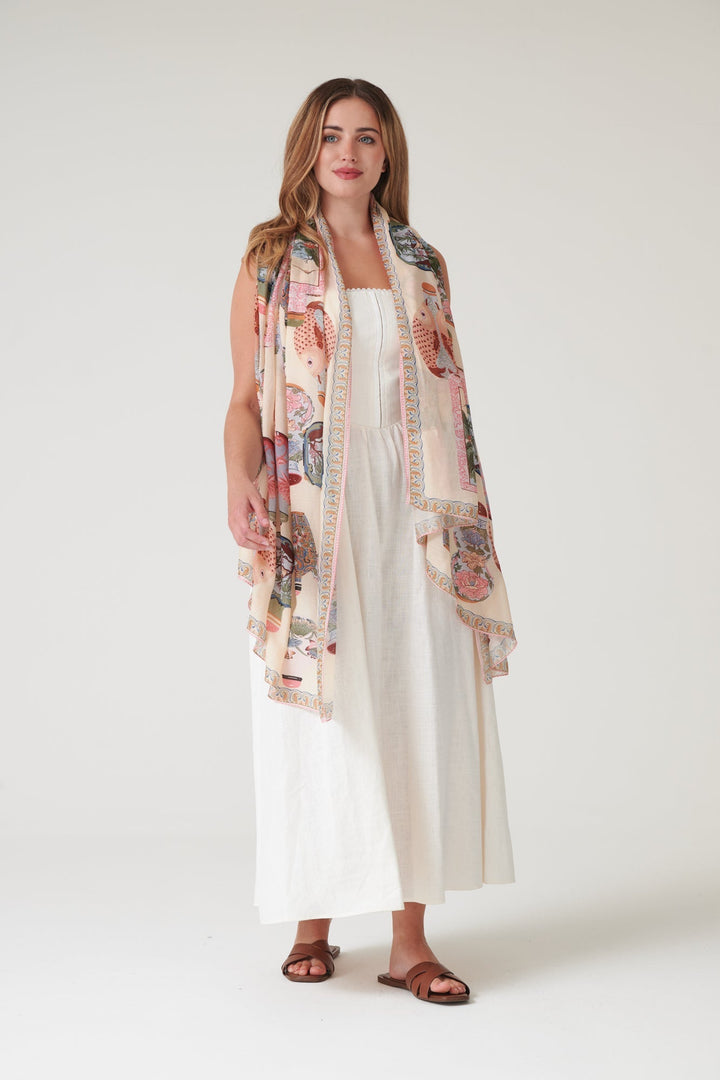 Perfume Bottles Blush Scarf - One Hundred Stars