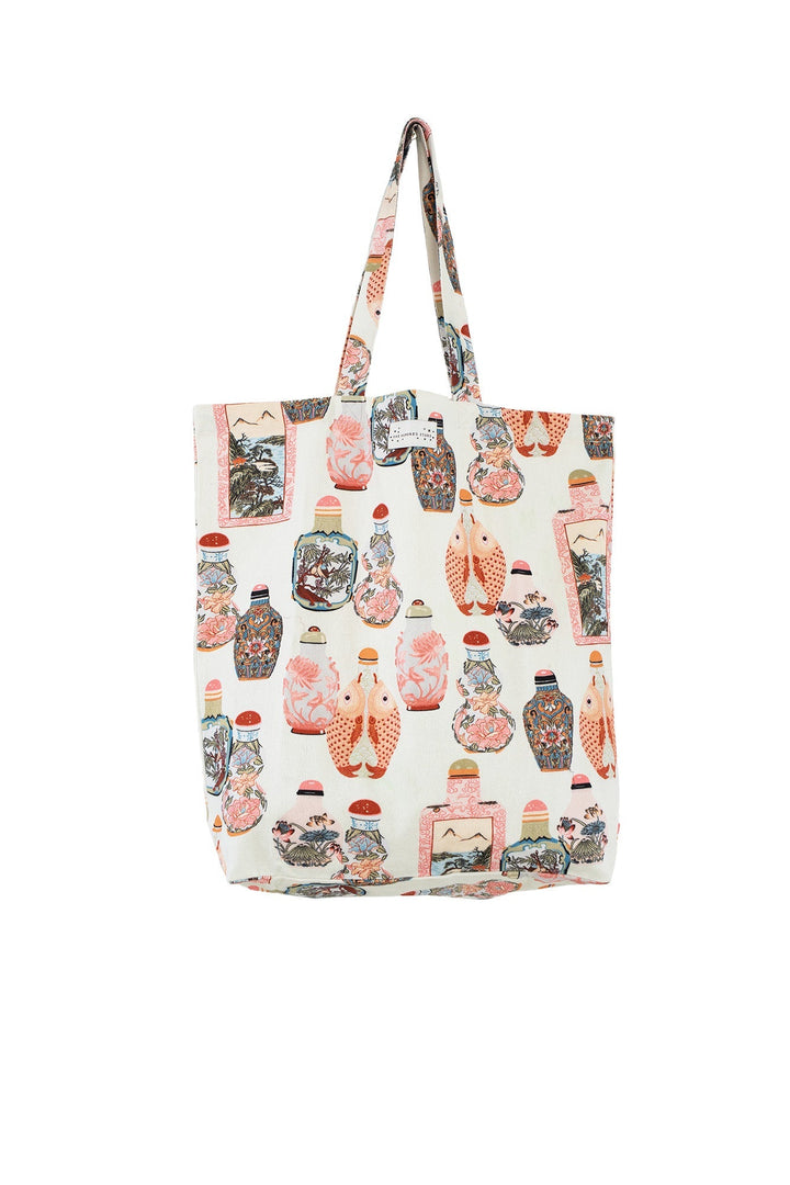 Perfume Bottles Blush Canvas Bag - One Hundred Stars