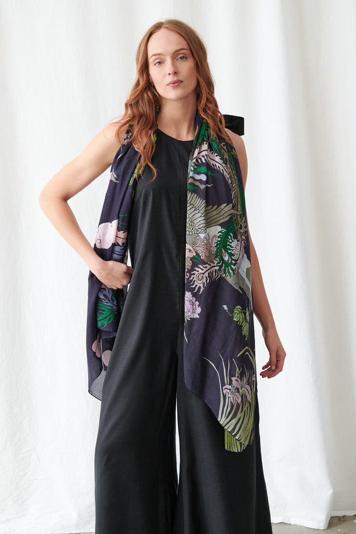 Phoenix Black Scarf