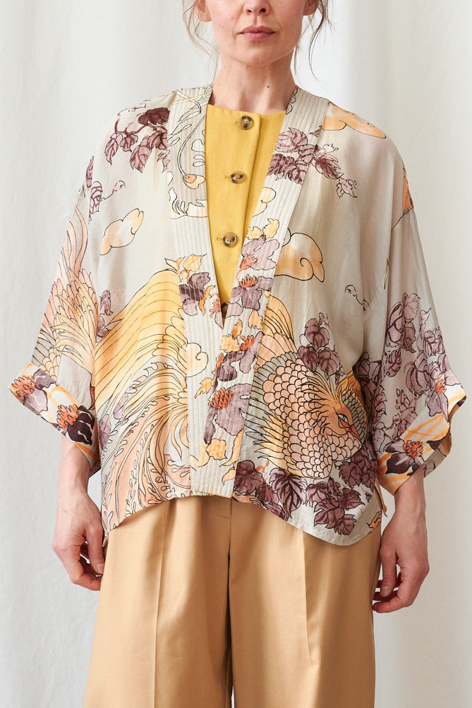Phoenix Grey Kimono