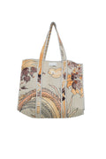 Phoenix Grey Canvas Quilted Tote Bag
