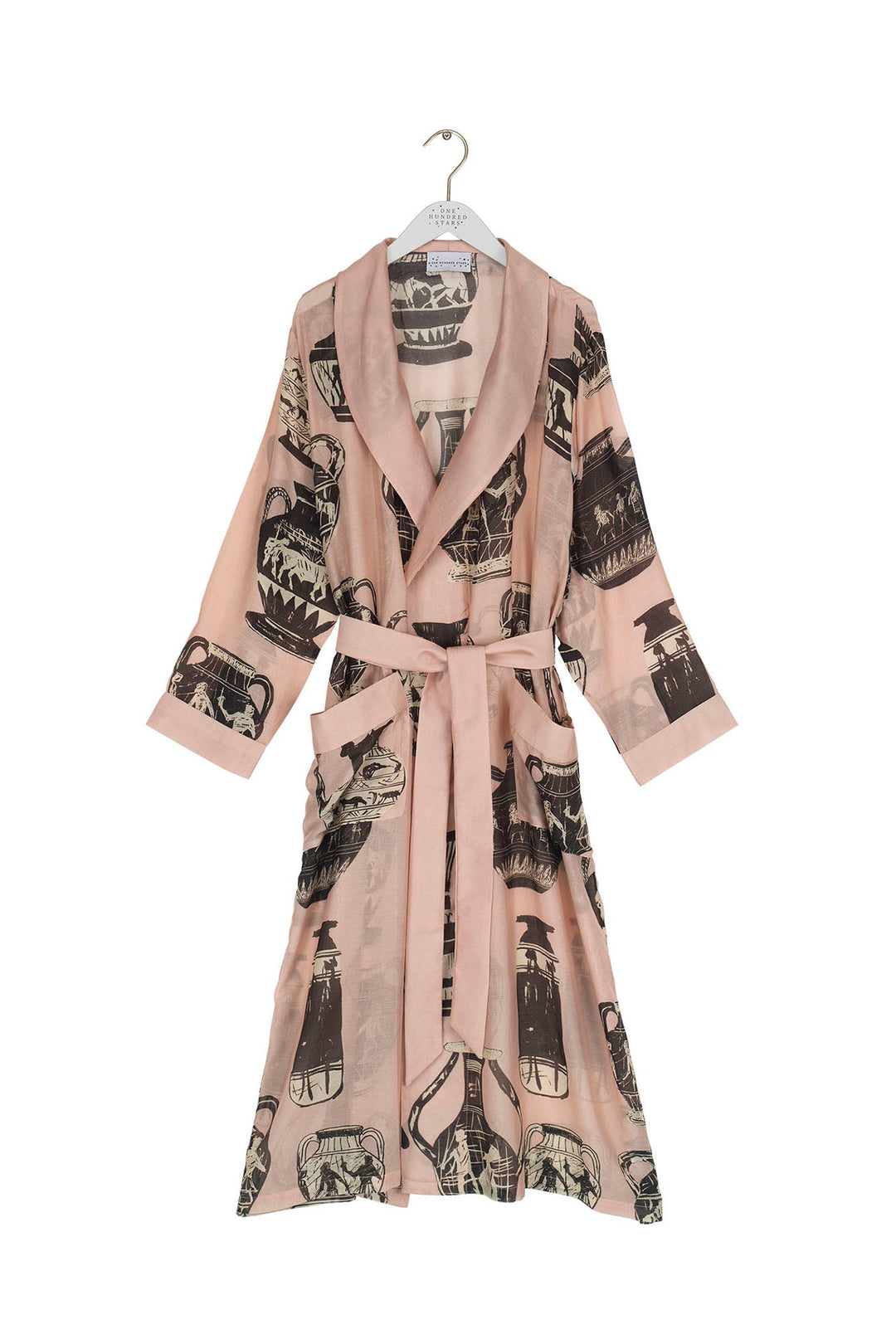 pink star dressing gown Vintage Star Dressing Gown Collar Melin Tregwynt
