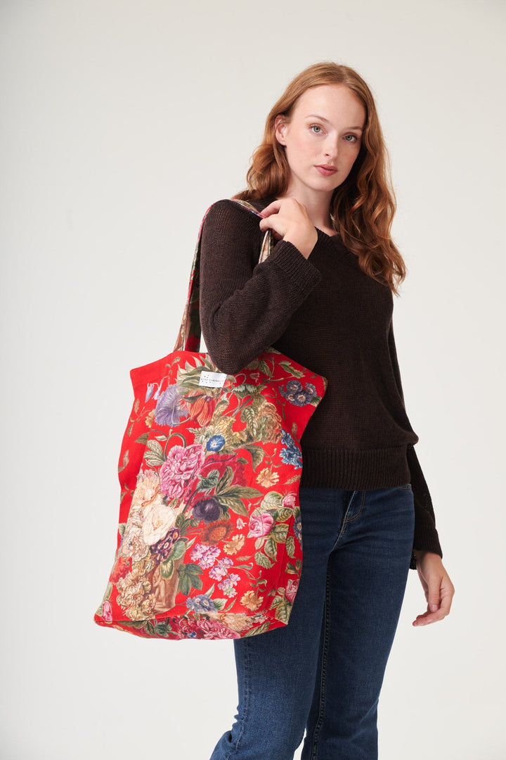 Primula Berry Canvas Bag