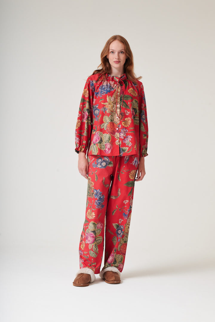 Primula Berry Poplin Pyjama Set