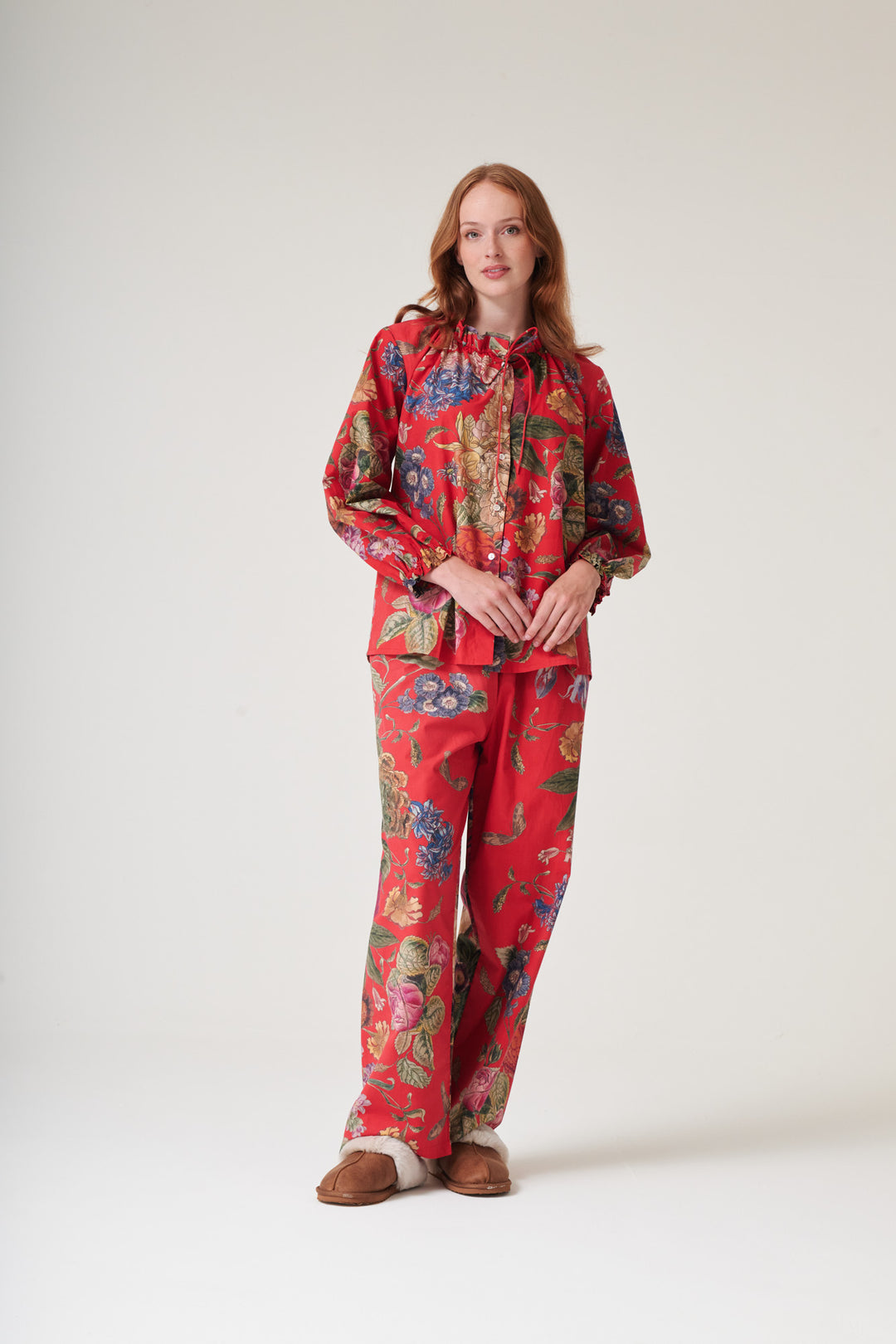 Primula Berry Poplin Pyjama Set