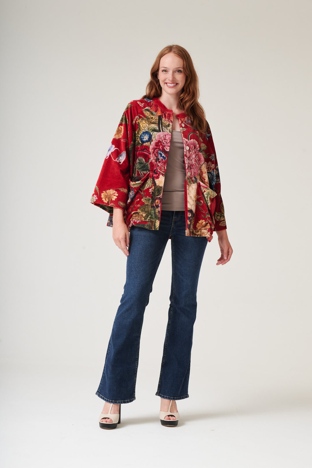 Primula Berry Velvet Jacket