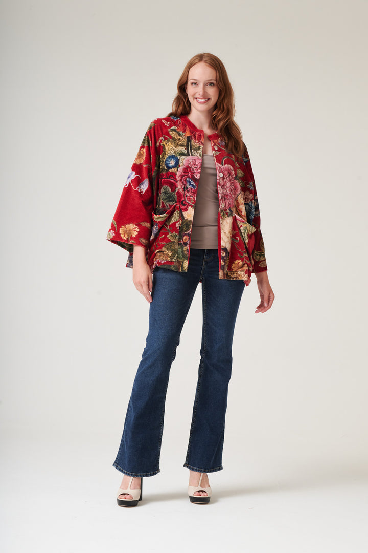 Primula Berry Velvet Jacket