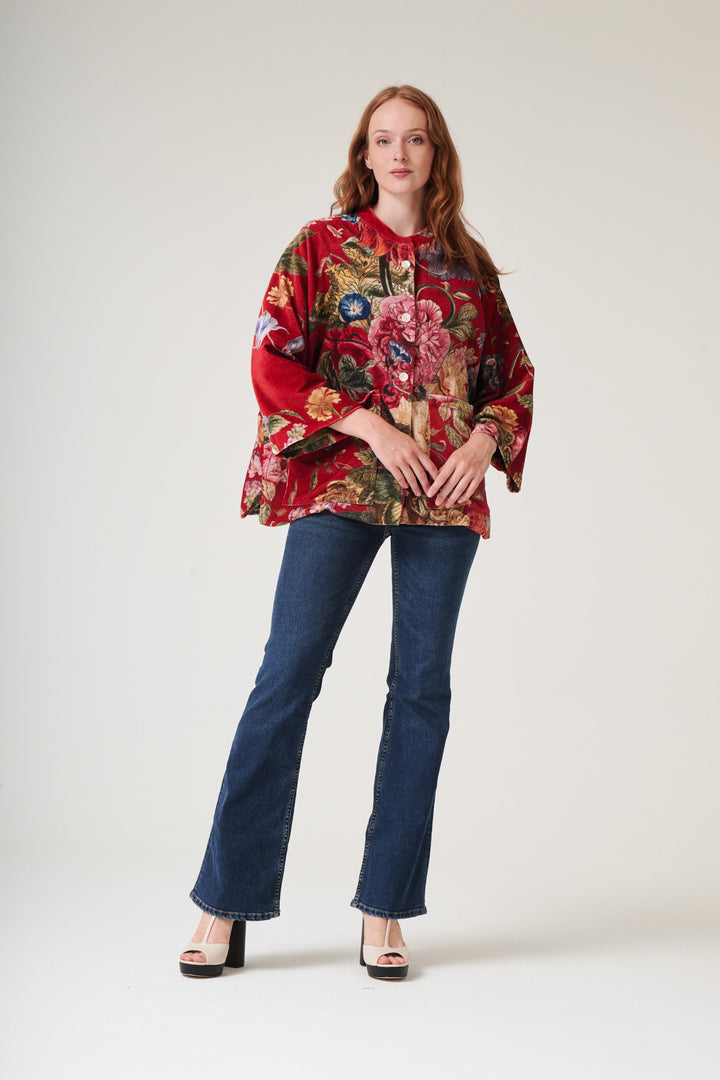Primula Berry Velvet Jacket