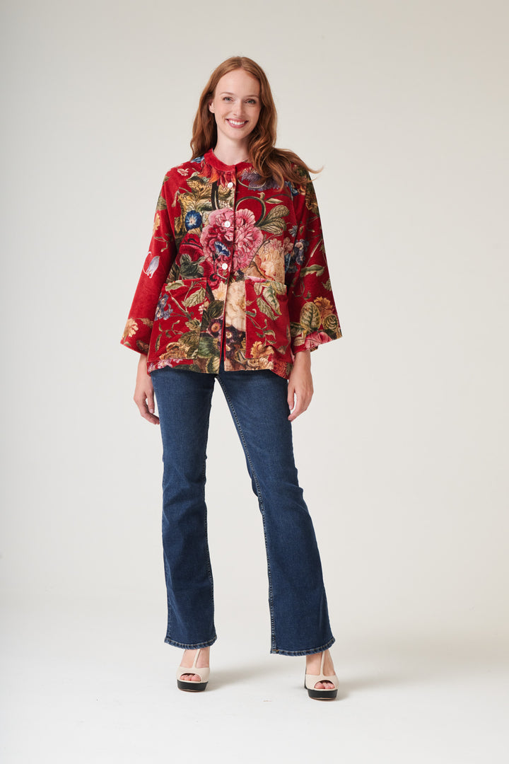 Primula Berry Velvet Jacket