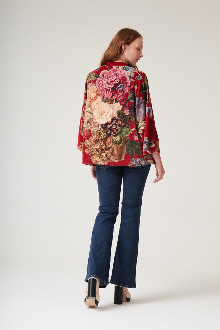Primula Berry Velvet Jacket
