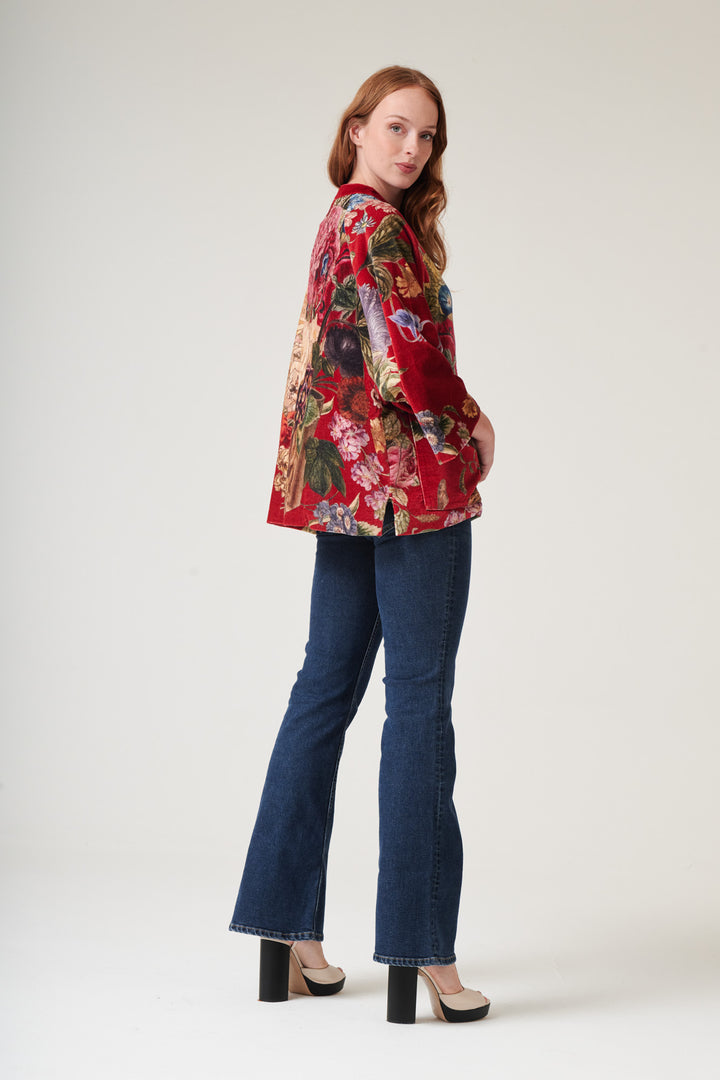 Primula Berry Velvet Jacket