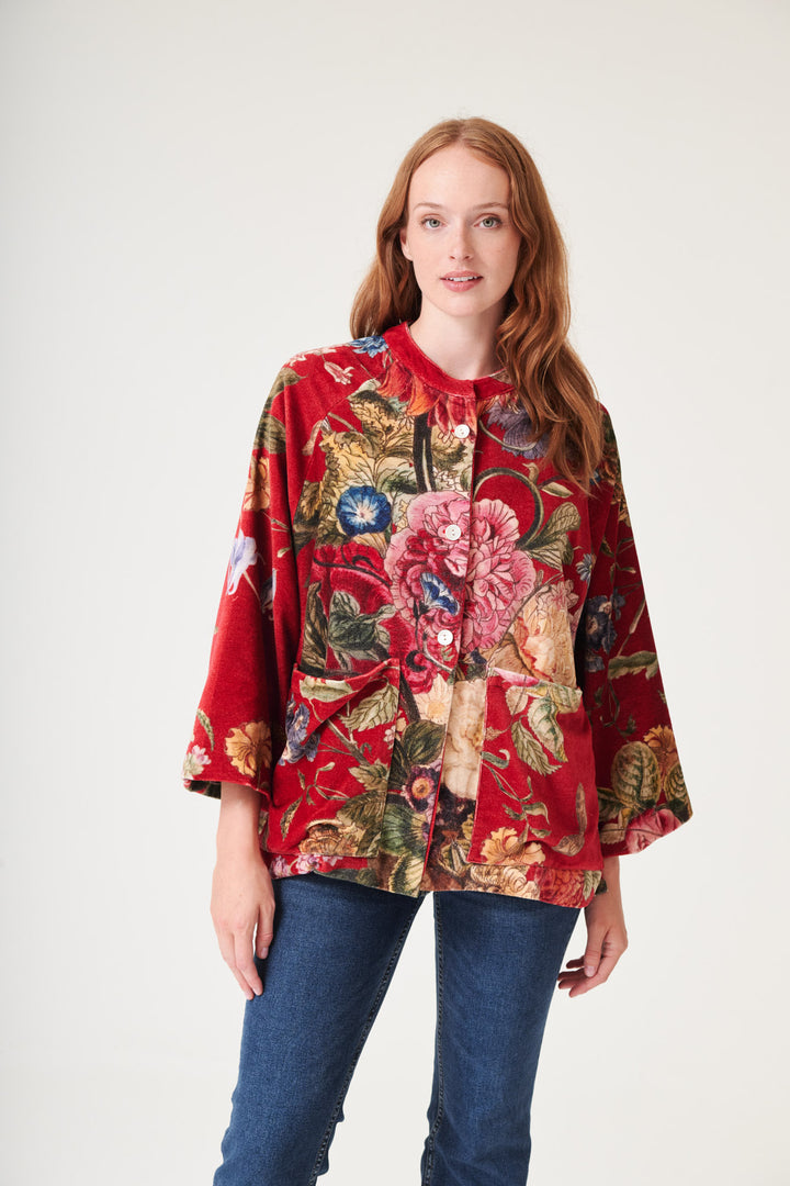 Primula Berry Velvet Jacket